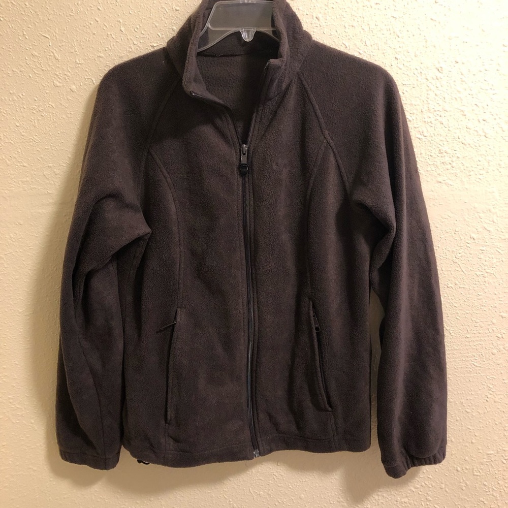 Womens Columbia Brown fleece Jacket S/M